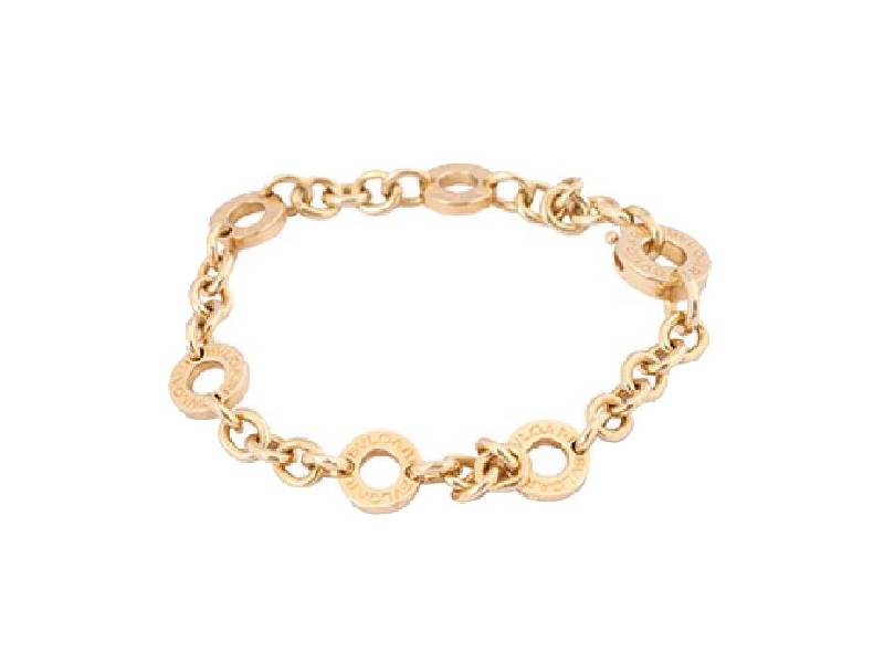 YELLOW GOLD BRACELET CHARMS BULGARI BR850779